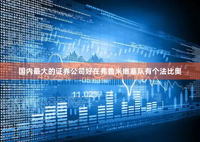 国内最大的证券公司好在弗鲁米嫩塞队有个法比奥